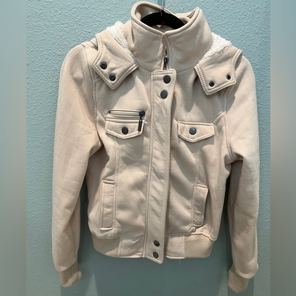 New Look Jacket With Faux Fur Hood Large - Picture 1 of 4